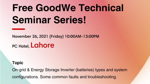 Join us for a Free GoodWe Technical Seminar Series！-Novinky-GoodWe CZ