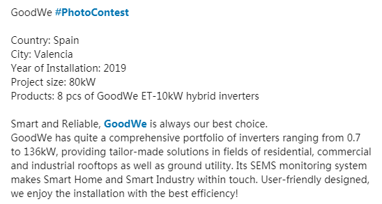 GoodWe Project Photo-Contest 2.0-Novinky-GoodWe CZ